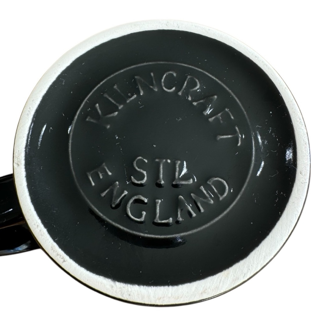 RARE Vintage KilnCraft Mug Black 10oz - Picture 3 of 4